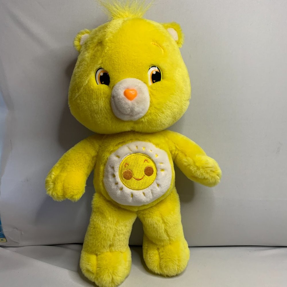Care Bears Yellow Funshine Bear 14" Soft Plush Stuffed Animal 2007 - Picture 2 of 7
